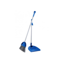 a dustpan and a broom
