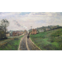 Mostra C, Pissarro, La Gare de Lordship Lane, 1871 Immagine