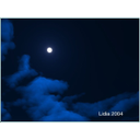 Mostra 15 Luna bianca cielo scuro Immagine