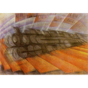 Mostra L. Russolo, Dinamismo di un treno, 1912 Immagine